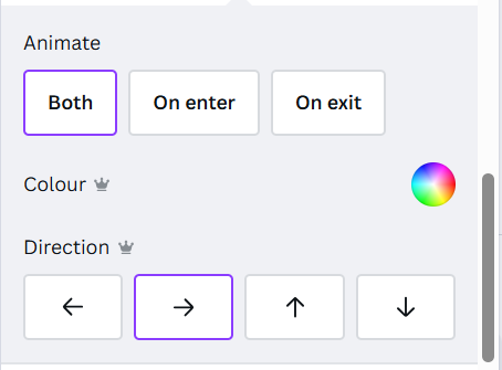 Animation controls