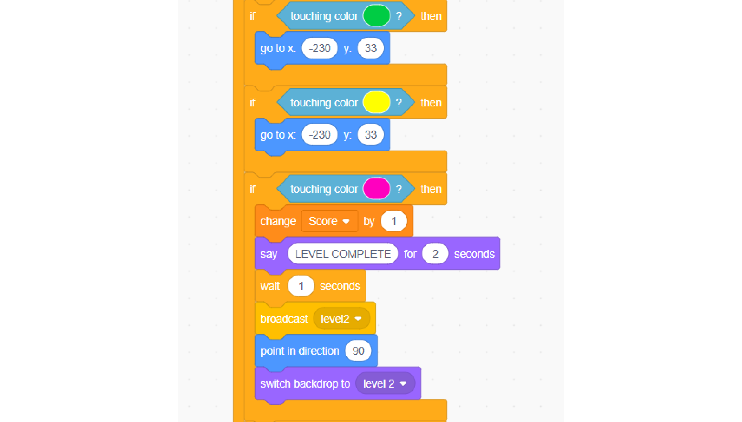 Touching colour with pipette